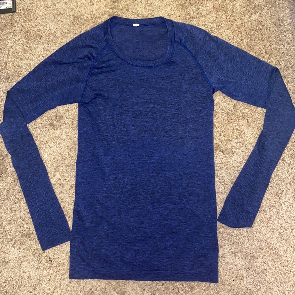 COPY - Lululemon Swifty Tech Blue Long Sleeve Shirt